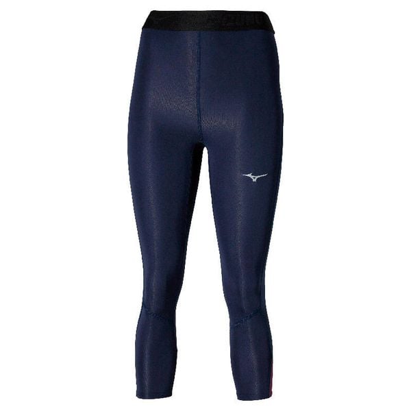Damskie legginsy 3/4 Mizuno Core Impulse. Niebieskie legginsy Mizuno, bez wzorów. Za 119,99 zł.
