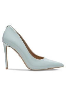 Nine West Szpilki WFA2676-1 Zielony. Zielone szpilki Nine West, bez wzorów, z syntetyku, bez obcasa. Za 229,99 zł.