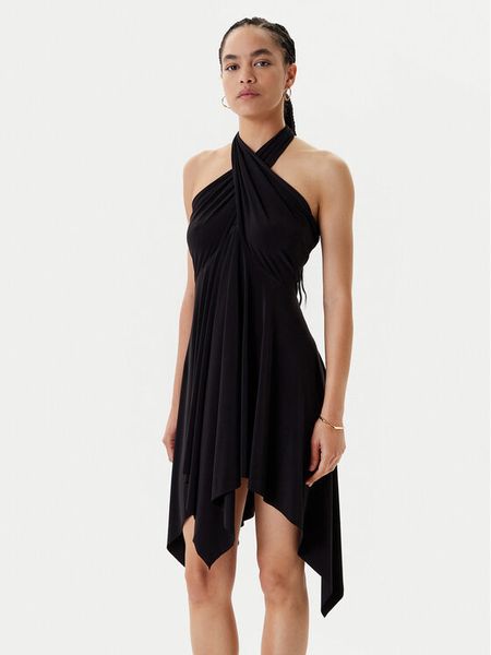 NORMA KAMALI Sukienka koktajlowa KK1253PL213001 Czarny Slim Fit. Czarne kombinezony Norma Kamali, xxs, bez wzorów, z syntetyku, wizytowe, bez kołnierzyka, bez ramiączek. Za 359,99 zł.