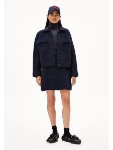 Armedangels Spódnica "Darlaa" w kolorze granatowym rozmiar: XL. Niebieskie spódnice ARMEDANGELS, xl, bez wzorów, z bawełny, mini. Za 208,99 zł.