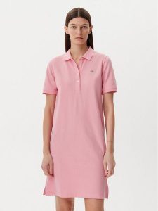 Gant Sukienka codzienna Shield 4201529 Różowy Regular Fit. Czerwone kombinezony GANT, xs, bez wzorów, z bawełny, bez kołnierzyka, bez ramiączek. Za 259,99 zł.