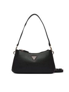 Guess Torebka Noelle II Mini HWZG96 72730 Czarny. Czarne torebki klasyczne Guess, z aplikacjami, ze skóry, bez dodatków. Za 589,99 zł.