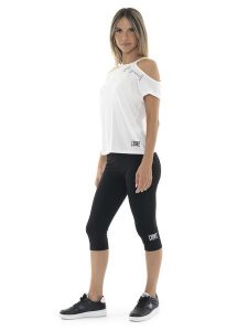 Legginsy na co dzień na siłownię. Czarne legginsy LEONE 1947 APPAREL, bez wzorów. Za 164,19 zł.