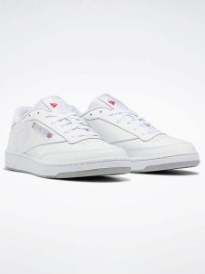 Reebok Skórzane sneakersy "Club C 85" w kolorze białym rozmiar: 37,5. Białe trampki Reebok, bez wzorów, bez zapięcia. Za 240,99 zł.