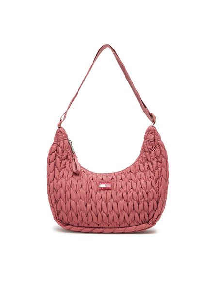 Tommy Jeans Torebka Tjw Urban Quilted AW0AW17546 Różowy. Czerwone listonoszki Tommy Jeans, bez wzorów, z jeansu, bez dodatków. Za 389,99 zł.