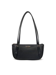 Guess Torebka HWBG96 45760 Czarny. Czarne shopper bag Guess, z aplikacjami, ze skóry, bez dodatków. Za 329,99 zł.