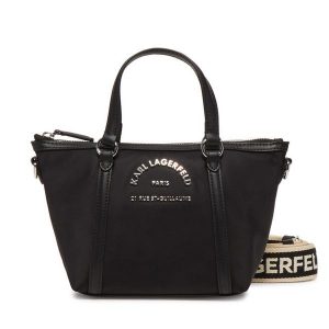 Torebka KARL LAGERFELD. Czarne torebki klasyczne KARL LAGERFELD, bez wzorów, bez dodatków. Za 589,99 zł.