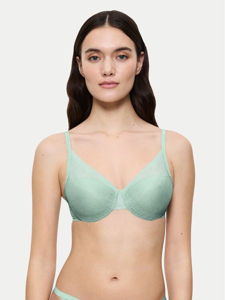 Triumph Biustonosz z fiszbiną Signature Sheer WHP EX 10215948 Zielony. Zielone biustonosze Triumph, bez wzorów, z syntetyku. Za 89,30 zł.