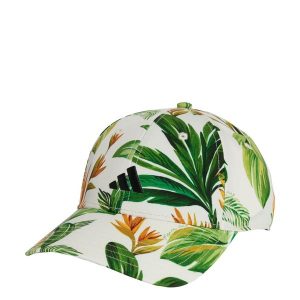 Czapka adidas x FARM. Białe czapki ADIDAS, bez wzorów, z materiału, sportowe. W wyprzedaży za 70,95 zł.