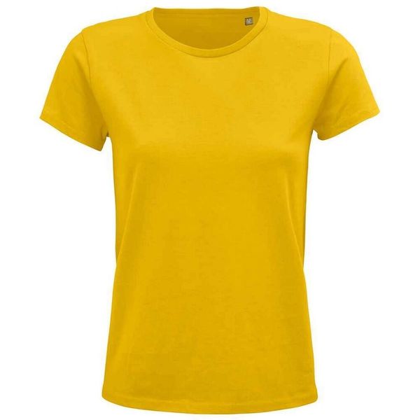 Koszulka Damska/pań Crusader. Żółte bluzki SOL'S, s, bez wzorów, sportowe, bez kołnierzyka, bez ramiączek. Za 39,99 zł.