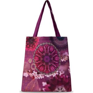 Hip Shopper bag "Aluna" w kolorze fioletowym - 45 x 40 cm rozmiar: 40x45 cm. Różowe shopper bag Hip, bez wzorów, z materiału, na ramię, bez dodatków. Za 57,06 zł.