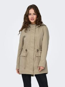 ONLY Parka w kolorze khaki rozmiar: M. Brązowe płaszcze ONLY, m, bez wzorów, bez kaptura. Za 144,92 zł.