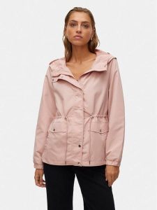 Vero Moda Parka Paisley 10301577 Różowy Regular Fit. Czerwone płaszcze Vero Moda, m, bez wzorów, z syntetyku, bez kaptura. Za 109,99 zł.