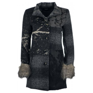 Desigual Płaszcz Damski Charlotte 38 Ciemnoszary. Płaszcze marki Desigual. W wyprzedaży za 654,00 zł.