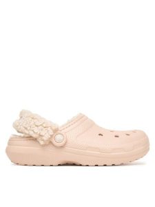 Crocs Klapki Classic Fleece Lined Clog Quartz 211396 Różowy. Czerwone klapki Crocs, bez wzorów, z tworzywa sztucznego, bez obcasa. Za 259,99 zł.