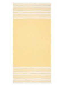 Egeria Chusta hammam "Pestemal" w kolorze biało-żółtym rozmiar: 80x180 cm. Białe apaszki i chusty Egeria, bez wzorów, z bawełny. Za 26,99 zł.