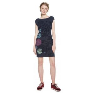 Desigual Sukienka Damska Chrystel Xxl Ciemnoniebieski. Sukienki marki Desigual. W wyprzedaży za 285,00 zł.