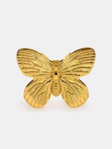 MOODE Pierścionek "Ilona" rozmiar: onesize. Żółte pierścionki MOODE, ze stali. Za 109,78 zł.