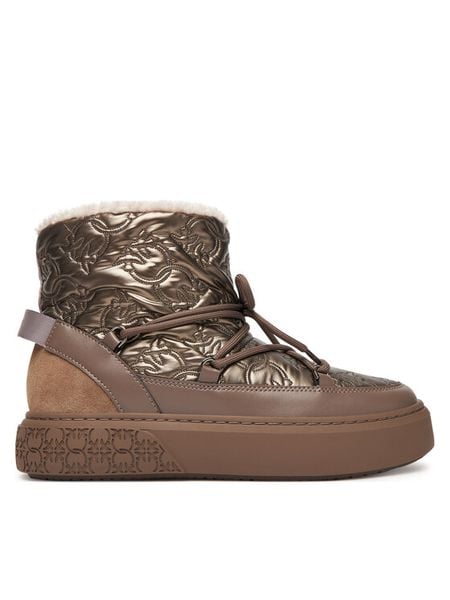 PINKO Śniegowce Yoko 19 SS0101 T036 Brązowy. Brązowe buty zimowe Pinko, z materiału, bez obcasa, bez zapięcia. Za 699,00 zł.