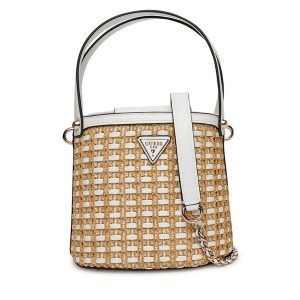 Torebka Guess. Brązowe torebki klasyczne Guess, z aplikacjami, bez dodatków. Za 439,99 zł.