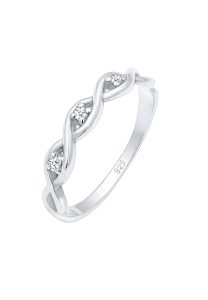 Elli DIAMONDS Pierścionek zaręczynowy Srebro 925 Sterling Damski dla kobiet z brylantem (0.009 ct) Pierścionki 1 ct. Białe pierścionki Elli DIAMONDS, z brylantem, srebrne. Za 479,29 zł.