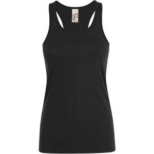 Tank Top Dla Pań I Panów Justin. Białe koszulki sportowe SOL'S, bez wzorów, bez ramiączek. Za 36,99 zł.