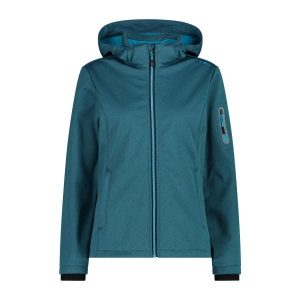 Damska kurtka turystyczna z kapturem CMP. Niebieskie kurtki CMP, s, bez wzorów, z kapturem. Za 382,50 zł.