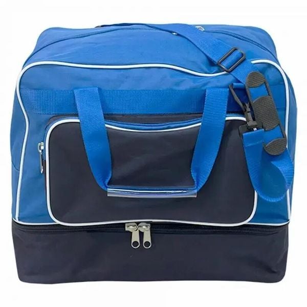 Torba sportowa Softee Equipo. Niebieskie torby podróżne i sportowe SOFTEE, bez wzorów, z materiału, na ramię. Za 167,99 zł.