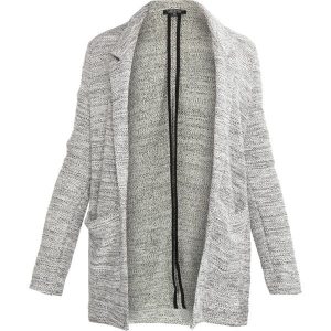 Topshop OPEN Żakiet grey. Szare kardigany marki Topshop, z bawełny. W wyprzedaży za 146,30 zł.