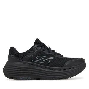 Buty do biegania Skechers. Czarne buty sportowe Skechers, bez wzorów, bez zapięcia, do biegania. Za 279,99 zł.