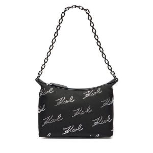 Torebka KARL LAGERFELD. Czarne torebki klasyczne KARL LAGERFELD, bez wzorów, bez dodatków. Za 549,99 zł.