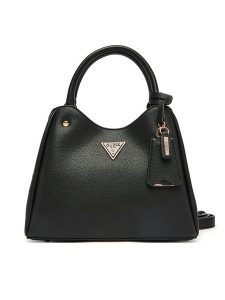 Guess Torebka Meridian II HWBG69 74050 Czarny. Czarne kuferki Guess, z aplikacjami, ze skóry, bez dodatków. Za 639,99 zł.