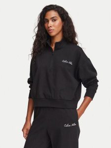 Calvin Klein Underwear Bluza LV00QS7685 Czarny Regular Fit. Czarne bluzy Calvin Klein Underwear, m, bez wzorów, z bawełny, bez kaptura. Za 289,99 zł.