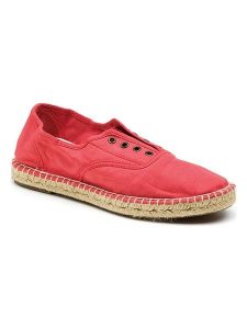 Natural world Espadryle w kolorze czerwonym rozmiar: 35. Czerwone espadryle Natural World, bez wzorów, bez obcasa. Za 130,99 zł.