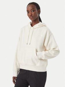 The North Face Bluza Tnf Essential Simple Dome Boxy Os NF0A8HBX3IE1 Kremowy Regular Fit. Białe bluzy The North Face, xs, bez wzorów, z bawełny, bez kaptura. Za 349,99 zł.