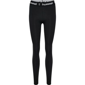 Damskie legginsy Hummel Pulse. Czarne legginsy Hummel, bez wzorów, z materiału. Za 196,00 zł.