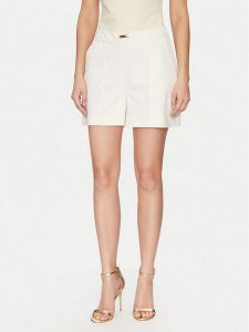 Marciano Guess Szorty materiałowe 5GGD19 7311A Biały Regular Fit. Białe szorty Marciano Guess, z aplikacjami, z bawełny. Za 759,99 zł.