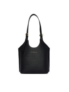 Tommy Hilfiger Torebka Th Modern Mini Tote AW0AW18617 Czarny. Czarne torebki klasyczne TOMMY HILFIGER, bez wzorów, ze skóry, bez dodatków. Za 569,99 zł.