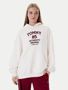 Tommy Jeans Bluza DW0DW22603 Écru Relaxed Fit. Bluzy Tommy Jeans, l, bez wzorów, z bawełny, bez kaptura. Za 369,99 zł.