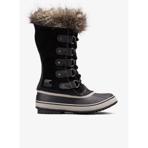 Buty zimowe damskie Sorel Joan of Arctic. Czarne buty trekkingowe Sorel, bez zapięcia. Za 599,99 zł.