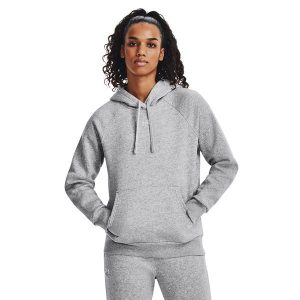 Bluza damska Under Armour Rival Fleece Hoodie. Szare bluzy Under Armour, l, bez wzorów, bez kaptura. Za 169,99 zł.
