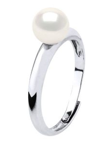Pearline Srebrny pierścionek z perłą rozmiar: onesize. Białe pierścionki Pearline, z perłą, srebrne. Za 252,99 zł.