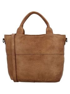 HIDE & STITCHES Skórzana torebka w kolorze jasnobrązowym - 39 x 27 x 12 cm rozmiar: onesize. Brązowe torebki klasyczne HIDE & STITCHES, bez wzorów, z materiału, przez ramię, bez dodatków. Za 217,99 zł.