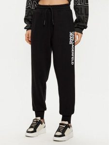 Karl Lagerfeld Jeans Spodnie dresowe A1W10058 Czarny Regular Fit. Czarne spodnie dresowe Karl Lagerfeld Jeans, l, bez wzorów, z bawełny. Za 299,99 zł.