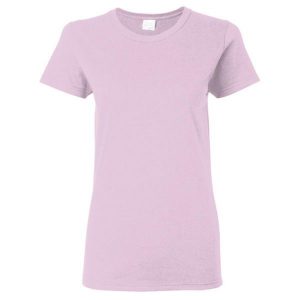 Damska Koszulka T-shirt Krótki Rękaw Top. Czerwone bluzki GILDAN, xl, bez wzorów, bez kołnierzyka, bez ramiączek. Za 47,99 zł.