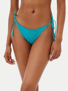 Guess Dół od bikini E5GO17 KC692 Turkusowy. Niebieskie bikini Guess, z aplikacjami, z syntetyku. Za 89,99 zł.