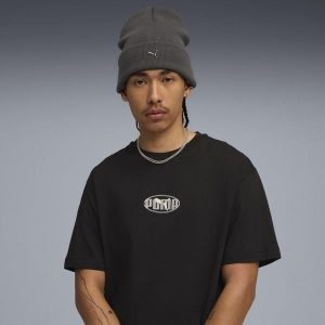 Głęboka czapka z metalowym logo PUMA CAT PUMA Dusky Gray. Szare czapki Puma, bez wzorów, sportowe. Za 89,00 zł.