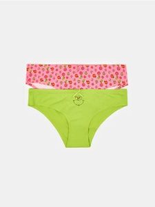 Majtki figi 2 pack Grinch - wielobarwny. Figi Sinsay, bez wzorów. Za 19,99 zł.