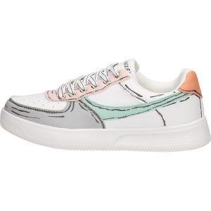 Białe sportowe buty damskie Vinceza 8785 Mix. Białe buty sportowe VINCEZA, bez wzorów, ze skóry, bez zapięcia. Za 149,00 zł.