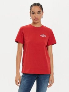 Wrangler T-Shirt Graphic 112356431 Czerwony Regular Fit. Czerwone t-shirty Wrangler, m, bez wzorów, z bawełny, bez kołnierzyka, bez ramiączek. Za 79,99 zł.